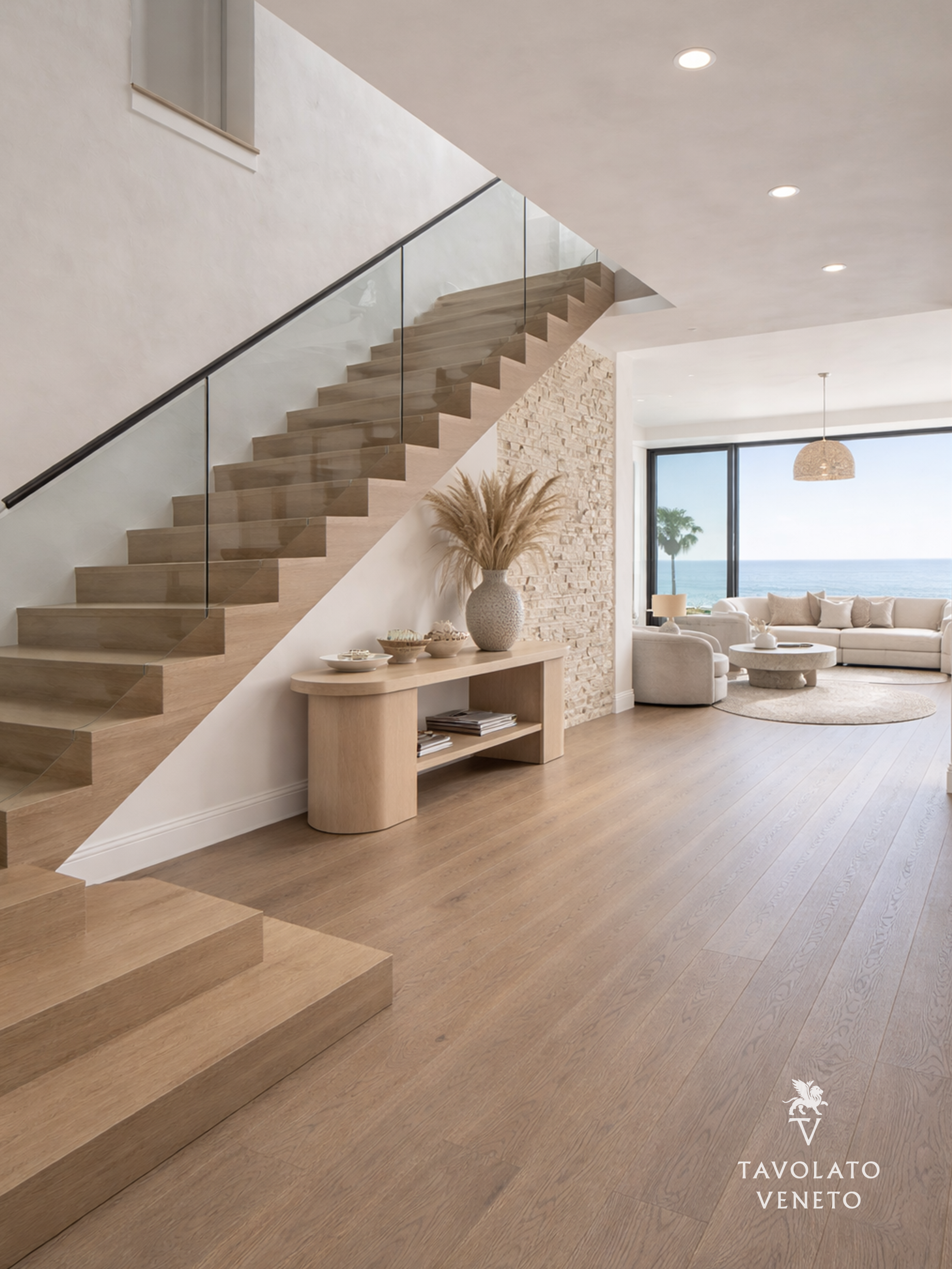 Wood stairs and treads